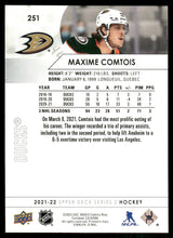 تحميل الصورة إلى عارض المعرض، 2021-22 Upper Deck #251 Maxime Comtois
