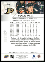 将图片加载到图库查看器，2021-22 Upper Deck #254 Rickard Rakell
