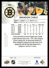 Load image into Gallery viewer, 2021-22 Upper Deck #263 Brandon Carlo
