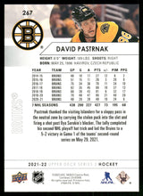 Load image into Gallery viewer, 2021-22 Upper Deck #267 David Pastrnak
