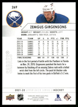 Load image into Gallery viewer, 2021-22 Upper Deck #269 Zemgus Girgensons
