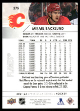 Load image into Gallery viewer, 2021-22 Upper Deck #275 Mikael Backlund
