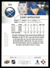 تحميل الصورة إلى عارض المعرض، 2021-22 Upper Deck #272 Casey Mittelstadt
