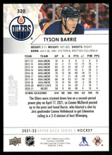 将图片加载到图库查看器，2021-22 Upper Deck #320 Tyson Barrie
