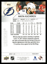 Load image into Gallery viewer, 2021-22 Upper Deck #412 Nikita Kucherov
