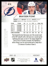 Load image into Gallery viewer, 2021-22 Upper Deck #415 Brayden Point
