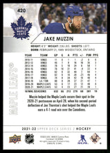 Load image into Gallery viewer, 2021-22 Upper Deck #420 Jake Muzzin
