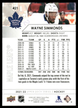 Load image into Gallery viewer, 2021-22 Upper Deck #421 Wayne Simmonds
