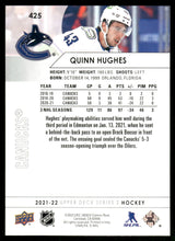 Load image into Gallery viewer, 2021-22 Upper Deck #425 Quinn Hughes
