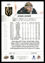 Load image into Gallery viewer, 2021-22 Upper Deck #429 Robin Lehner
