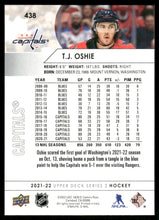 Load image into Gallery viewer, 2021-22 Upper Deck #438 T.J. Oshie
