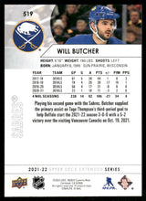 将图片加载到图库查看器，2021-22 Upper Deck #519 Will Butcher
