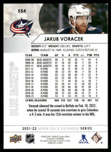 Load image into Gallery viewer, 2021-22 Upper Deck #554 Jakub Voracek
