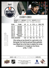 将图片加载到图库查看器，2021-22 Upper Deck #565 Cody Ceci
