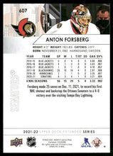 Load image into Gallery viewer, 2021-22 Upper Deck #607 Anton Forsberg
