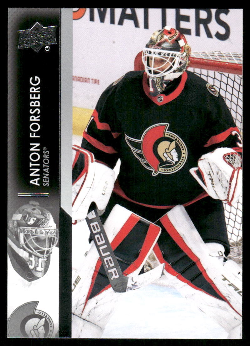 2021-22 Upper Deck #607 Anton Forsberg