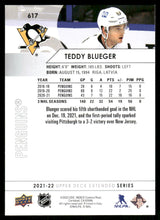 تحميل الصورة إلى عارض المعرض، 2021-22 Upper Deck #617 Teddy Blueger
