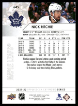 Load image into Gallery viewer, 2021-22 Upper Deck #645 Nick Ritchie
