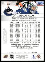 Load image into Gallery viewer, 2021-22 Upper Deck #650 Jaroslav Halak
