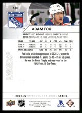 Load image into Gallery viewer, 2021-22 Upper Deck #670 Adam Fox
