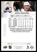 Load image into Gallery viewer, 2021-22 Upper Deck #675 Mikko Rantanen
