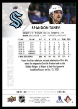 Load image into Gallery viewer, 2021-22 Upper Deck #681 Brandon Tanev
