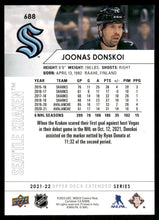 Load image into Gallery viewer, 2021-22 Upper Deck #688 Joonas Donskoi
