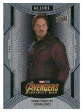 将图片加载到图库查看器，2022 Upper Deck Allure Marvel Studios #145 Chris Pratt as Star-Lord Green Quartz
