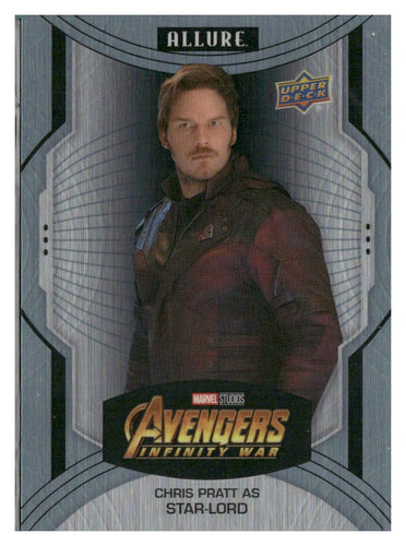 2022 Upper Deck Allure Marvel Studios #145 Chris Pratt as Star-Lord Green Quartz