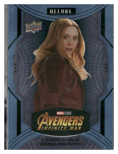 Upper Deck Marvel Allure #128 Elizabeth Olsen Wanda Maximoff SP high series 2022