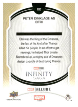 Load image into Gallery viewer, 2022 Upper Deck Allure Marvel Studios #82 Peter Dinklage as Eitri
