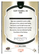 تحميل الصورة إلى عارض المعرض، 2022 Upper Deck Allure Marvel Studios #60 Kurt Russell as Ego
