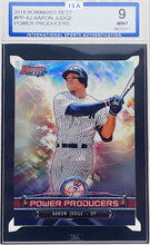 Load image into Gallery viewer, 2018 Aaron Judge Bowman&#39;s Best Power Producers Refractor #PP-AJ ISA 9 Mint
