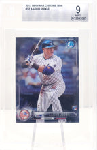 Load image into Gallery viewer, 2017 Bowman Chrome Aaron Judge RC MINI #32 Beckett BGS 9 MINT YANKEES
