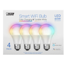 将图片加载到图库查看器，Feit Electric Wi-Fi Smart Bulbs, 4-pack
