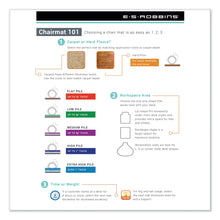 Load image into Gallery viewer, ES Robbins Chair Mat for Hard Floors, 46 x 60 No Lip, Clear
