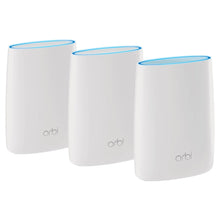 将图片加载到图库查看器，NETGEAR Orbi Whole Home Mesh Wi-Fi System with Advanced Cyber Threat Protection, 3-pack (USED)
