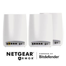 将图片加载到图库查看器，NETGEAR Orbi Whole Home Mesh Wi-Fi System with Advanced Cyber Threat Protection, 3-pack (USED)
