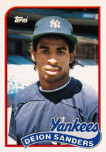Load image into Gallery viewer, 1989 Topps Traded Deion Sanders #110T PGS 8.5 NM-MT New York Yankees
