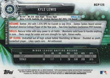 Load image into Gallery viewer, 2017 Bowman Chrome Prospects Kyle Lewis #BCP125 Seattle Mariners
