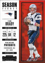 Load image into Gallery viewer, 2017 Panini Contenders Season Ticket Tom Brady #95 New England Patriots
