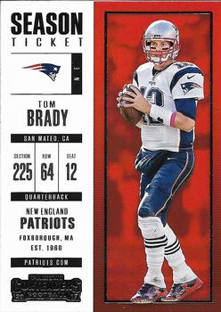 2017 Panini Contenders Season Ticket Tom Brady #95 New England Patriots