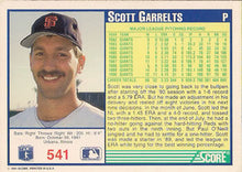 Load image into Gallery viewer, 1991 Score Scott Garrelts #541 San Francisco Giants
