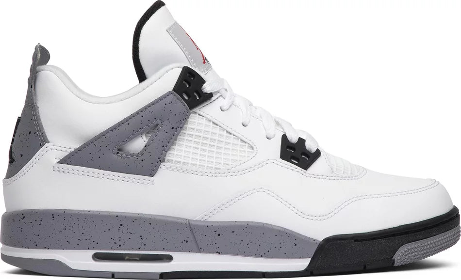 حذاء AIR JORDAN 4 (GS) WHITE CEMENT موديل 2012، مقاس 4.5 سنة 