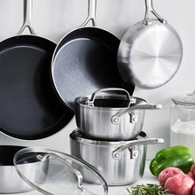Load image into Gallery viewer, GreenPan GP5 Vista 5-ply Stainless Steel Ceramic Nonstick 12-piece Cookware Set
