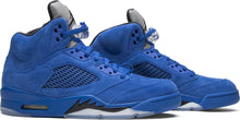 Load image into Gallery viewer, Air Jordan 5 Blue Suede Size 13

