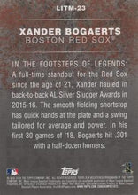 Load image into Gallery viewer, 2018 Topps Update Legends in the Making Xander Bogaerts #LITM-23 Boston Red Sox
