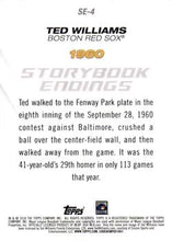Load image into Gallery viewer, 2018 Topps Update Storybook Endings Ted Williams #SE-4 Boston Red Sox
