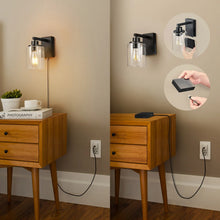 将图片加载到图库查看器，Globe Electric Rechargeable Glass Wall Sconce, 2-pack
