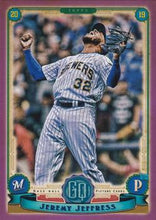 Load image into Gallery viewer, 2019 Topps Gypsy Queen Purple Jeremy Jeffress #194 Milwaukee Brewers

